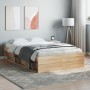 Estructura de cama roble Sonoma 120x190 cm de vidaXL, Camas y somieres - Ref: Foro24-3203896, Precio: 208,25 €, Descuento: %