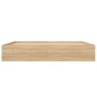 Estructura de cama roble Sonoma 200x200 cm de vidaXL, Camas y somieres - Ref: Foro24-3203889, Precio: 196,14 €, Descuento: %