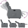 Sillón reclinable elevable cuero artificial gris en Sillones | Comprar online en Foru.es
