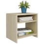 Mesita de noche madera contrachapada roble sonoma 40x30x40 cm de vidaXL, Mesitas de noche - Ref: Foro24-800015, Precio: 30,32...