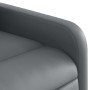 Sillón reclinable elevable cuero artificial gris en Sillones | Comprar online en Foru.es