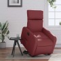 Sillón reclinable elevable cuero artificial rojo tinto en Sillones | Comprar online en Foru.es