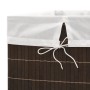 Cesto de la ropa de bambú rectangular marrón oscuro de vidaXL, Cestas para ropa - Ref: Foro24-245582, Precio: 34,93 €, Descue...