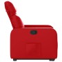 Sillón reclinable elevable cuero artificial rojo en Sillones | Comprar online en Foru.es