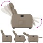 Sillón reclinable elevable cuero artificial color capuchino en Sillones | Comprar online en Foru.es