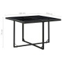 Set comedor de jardín 5 piezas y cojines ratán sintético negro de vidaXL, Conjuntos de jardín - Ref: Foro24-43898, Precio: 33...