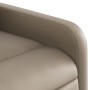 Sillón reclinable elevable cuero artificial color capuchino en Sillones | Comprar online en Foru.es
