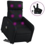 Sillón reclinable de masaje de pie cuero artificial negro en Sillones | Comprar online en Foru.es