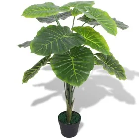Planta de taro artificial con macetero 85 cm verde de vidaXL, Flora artificial - Ref: Foro24-244432, Precio: 51,63 €, Descuen...
