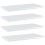 Estante estantería 4uds contrachapada blanco brillo 40x20x1,5cm de vidaXL, Estanterías - Ref: Foro24-805148, Precio: 20,64 €,...