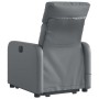 Sillón reclinable de masaje de pie cuero artificial gris en Sillones | Comprar online en Foru.es