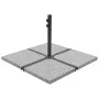 Base de peso de sombrilla de granito cuadrada gris 25 kg de vidaXL, Bases para sombrillas - Ref: Foro24-45070, Precio: 68,22 ...