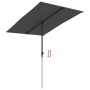 Sombrilla de jardín palo de aluminio gris antracita 2x1,5 m de vidaXL, Sombrillas - Ref: Foro24-47338, Precio: 48,87 €, Descu...
