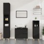 Armario de baño madera contrachapada negro 30x30x190 cm de vidaXL, Tocadores de baño - Ref: Foro24-819789, Precio: 76,91 €, D...