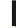 Armario de baño madera contrachapada negro 30x30x190 cm de vidaXL, Tocadores de baño - Ref: Foro24-819789, Precio: 76,91 €, D...