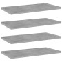 Estante estantería 4uds contrachapada gris hormigón 40x20x1,5cm de vidaXL, Estanterías - Ref: Foro24-805146, Precio: 17,71 €,...