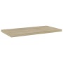 Estante estantería 4 uds contrachapada roble Sonoma 40x20x1,5cm de vidaXL, Estanterías - Ref: Foro24-805144, Precio: 18,83 €,...