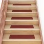 Alfombrilla autoadhesiva escalera 15 uds rojo 76x20 cm de vidaXL, Alfombrillas para escalones - Ref: Foro24-326928, Precio: 3...