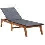 Tumbona con cojín ratán sintético y madera maciza de acacia de vidaXL, Tumbonas - Ref: Foro24-45990, Precio: 202,30 €, Descue...