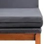 Tumbona con cojín ratán sintético y madera maciza de acacia de vidaXL, Tumbonas - Ref: Foro24-45990, Precio: 202,30 €, Descue...