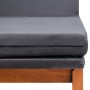 Tumbona con cojín ratán sintético y madera maciza de acacia de vidaXL, Tumbonas - Ref: Foro24-45990, Precio: 184,20 €, Descue...