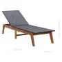 Tumbona con cojín ratán sintético y madera maciza de acacia de vidaXL, Tumbonas - Ref: Foro24-45990, Precio: 202,30 €, Descue...
