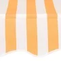 Toldo manual retráctil 400 cm naranja y blanco a rayas de vidaXL, Toldos - Ref: Foro24-43236, Precio: 88,94 €, Descuento: %