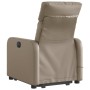 Sillón reclinable masaje pie cuero artificial color capuchino en Sillones | Comprar online en Foru.es
