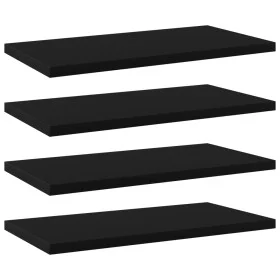 Estantes para estantería 4 uds contrachapada negro 40x20x1,5 cm de vidaXL, Estanterías - Ref: Foro24-805140, Precio: 22,60 €,...