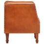 Sillón diseño de cubo cuero de cabra auténtico marrón de vidaXL, Sillones - Ref: Foro24-286616, Precio: 294,95 €, Descuento: %