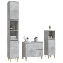 Set de muebles baño 3 pzas madera contrachapada gris hormigón de vidaXL, Muebles de baño - Ref: Foro24-3185539, Precio: 189,7...