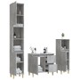 Set de muebles baño 3 pzas madera contrachapada gris hormigón de vidaXL, Muebles de baño - Ref: Foro24-3185539, Precio: 189,7...