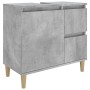 Set de muebles baño 3 pzas madera contrachapada gris hormigón de vidaXL, Muebles de baño - Ref: Foro24-3185539, Precio: 189,7...