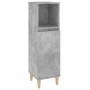 Set de muebles baño 3 pzas madera contrachapada gris hormigón de vidaXL, Muebles de baño - Ref: Foro24-3185539, Precio: 189,7...