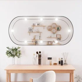 Oval wall mirror with glass LED lights 45x100 cm by vidaXL, Mirrors - Ref: Foro24-3189164, Price: 50,47 €, Discount: %