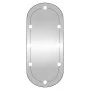 Espejo de pared ovalado con luces LED vidrio 45x100 cm de vidaXL, Espejos - Ref: Foro24-3189164, Precio: 50,47 €, Descuento: %