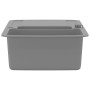 Fregadero de cocina con dos senos de granito gris de vidaXL, Fregaderos - Ref: Foro24-142947, Precio: 245,16 €, Descuento: %