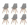 Sillas de comedor 6 unidades plástico gris de vidaXL, Sillas de comedor - Ref: Foro24-274851, Precio: 302,23 €, Descuento: %