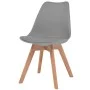 Sillas de comedor 6 unidades plástico gris de vidaXL, Sillas de comedor - Ref: Foro24-274851, Precio: 302,23 €, Descuento: %