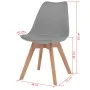 Sillas de comedor 6 unidades plástico gris de vidaXL, Sillas de comedor - Ref: Foro24-274851, Precio: 302,23 €, Descuento: %
