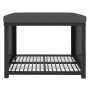Set de muebles de jardín 4 piezas ratán sintético negro de vidaXL, Conjuntos de jardín - Ref: Foro24-44287, Precio: 276,93 €,...