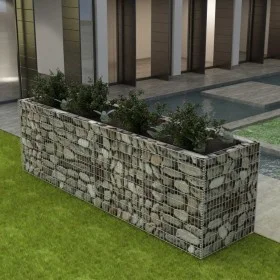 Steel gabion bed 360x90x100 cm by vidaXL, Pots and planters - Ref: Foro24-142553, Price: 189,45 €, Discount: %