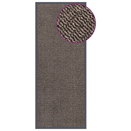 Felpudo de nudo marrón oscuro 60x150 cm de vidaXL, Felpudos - Ref: Foro24-326938, Precio: 31,00 €, Descuento: %