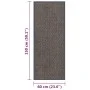 Felpudo de nudo marrón oscuro 60x150 cm de vidaXL, Felpudos - Ref: Foro24-326938, Precio: 33,09 €, Descuento: %