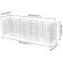 Arriate de gaviones de acero 360x90x100 cm de vidaXL, Maceteros y jardineras - Ref: Foro24-142553, Precio: 189,45 €, Descuent...