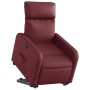 Sillón elevable eléctrico cuero artificial rojo tinto en Sillones | Comprar online en Foru.es