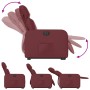 Sillón elevable eléctrico cuero artificial rojo tinto en Sillones | Comprar online en Foru.es