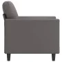 Sillón cuero sintético gris 60 cm de vidaXL, Sofás - Ref: Foro24-359325, Precio: 133,92 €, Descuento: %
