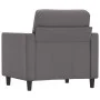 Sillón cuero sintético gris 60 cm de vidaXL, Sofás - Ref: Foro24-359325, Precio: 133,92 €, Descuento: %