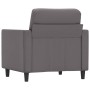 Sillón cuero sintético gris 60 cm de vidaXL, Sofás - Ref: Foro24-359325, Precio: 143,87 €, Descuento: %